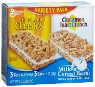 General Mills Milk 'n Cereal Bars Variety Pack, 6 Count Bars (Pack of 5)  Breakfast Cereals  Grocery & Gourmet Food
