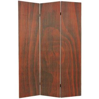 Tall Frameless Bamboo Room Divider in Walnut
