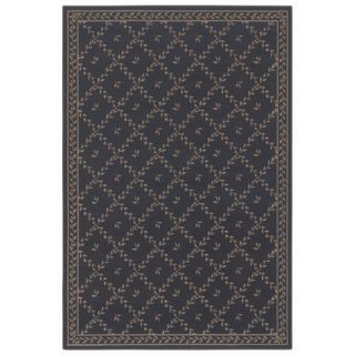 Shaw Rugs Woven Expressions Gold Trellis Leaf Chocolate Rug
