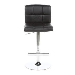 Wildon Home ® Groom Barstool with Quilted Back in Black