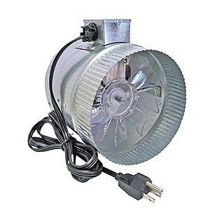 Suncourt Inc. DB206 CRD 6 Inch In Line Duct Fan with Cord   Ducting Components  