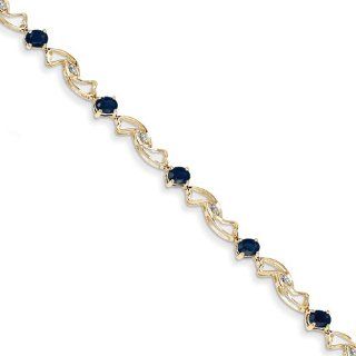 14k Sapphire Oval Bracelet Jewelry