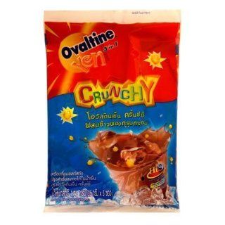 Crunchy Ovaltine Chocolate 3 in 1 Brew in Cold Water, chocolate, chocolates, cookies, candy, chocolate Ovaltine, ovaltine, Ovaltine chocolate   32 gm Unit (Pack of 5)  Powdered Chocolate Beverage Mixes  Grocery & Gourmet Food