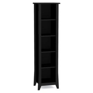 Nexera Tuxedo Slim Five Shelf Bookcase