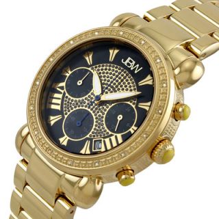JBW Womens Victory Watch in Gold with Black Dial
