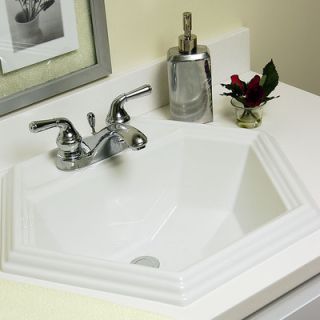 CorStone Advantage Series Edgefield Self Rimming Hexagon Bathroom Sink