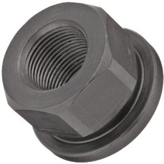 12L14 Steel Hex Nut, Black Oxide Finish, Right Hand Threads, Class 2B 1/2" 13 Threads, Made in US (Pack of 5)