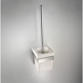 WS Bath Collections Skuara Toilet Brush Holder in White