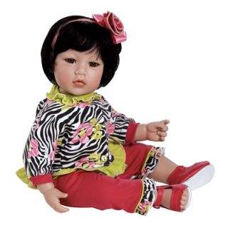 Charisma Adora Zebra Rose Doll with Black Hair / Brown Eyes