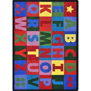 Joy Carpets Kid Essentials Oversize Alphabet Kids Rug