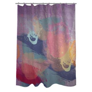 OneBellaCasa Oliver Gal Lavender Mist Polyester Shower Curtain