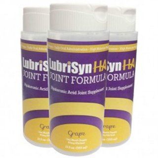 Lubrisyn HA (Human) Hyaluronan Joint Supplement Grape 3 x 11.5 oz Health & Personal Care