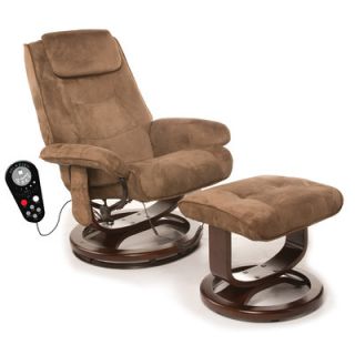 Comfort Products Leisure Faux Suede Reclining Heated Massage Chair