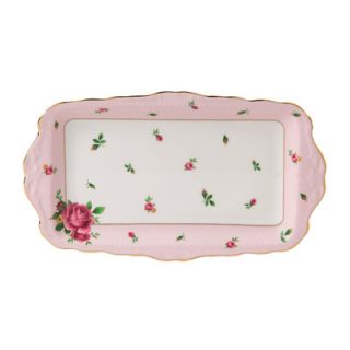 Royal Albert New Country Roses Formal Vintage 7 Rectangular Sandwich