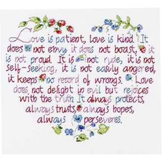 Janlynn Love Is Patient Counted Cross Stitch