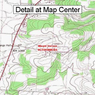 USGS Topographic Quadrangle Map   Mount Vernon, Ohio (Folded/Waterproof)  Outdoor Recreation Topographic Maps  Sports & Outdoors