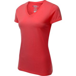 CHAMPION Womens Authentic Jersey Short Sleeve V Neck T Shirt   Size Xl, Fiery