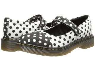 Dr. Martens Kids Collection Bijou Toe Cap Mary Jane Girls Shoes (White)