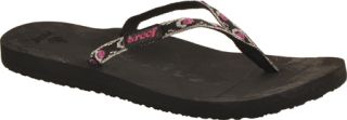 Womens Reef Ginger   Black/Purple/Silver Beach Shoes