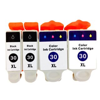Kodak 30 Xl Ink Cartridges For Hero 3.1, 5.1 Esp C310 C315 2150 2170 (pack Of 4)