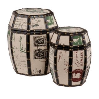 Wildon Home ® Mullins Vintage Storage Drum (Set of 2)