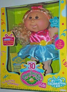 Cabbage Patch Kids Celebration Girl (Blonde, Curly Hair, Brown Eyes) Toys & Games