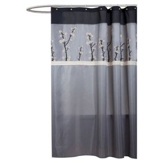 Special Edition by Lush Decor Cocoa Flower Polyester Shower Curtain