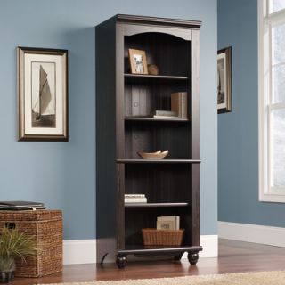 Sauder Harbor View Library Bookcase in Distressed Antiqued Paint