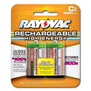 Rayovac NM714 2 Rechargeable NiMH C Batteries (Two pack) Health & Personal Care