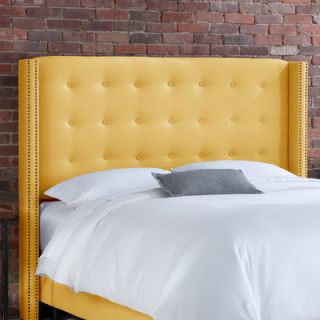Linen Nail Button Tufted Upholstered Headboard