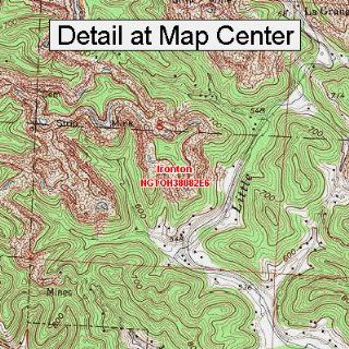 USGS Topographic Quadrangle Map   Ironton, Ohio (Folded/Waterproof)  Outdoor Recreation Topographic Maps  Sports & Outdoors