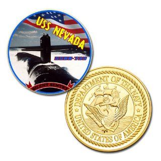 U.S Navy USS NEVADA SSBN 733 GP printed Challenge coin 