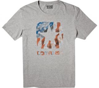 Mens Converse Americana Box Star Tee   Grey T Shirts