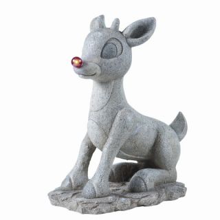 Solar Rudolph Figurine