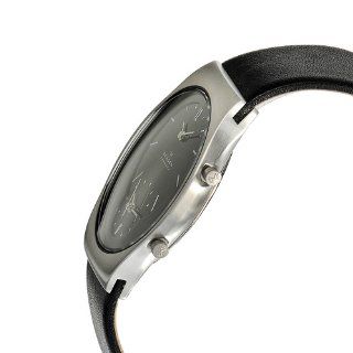 Skagen Midsize 733XLSLB Steel Collection Dual Time Black Leather Watch at  Men's Watch store.