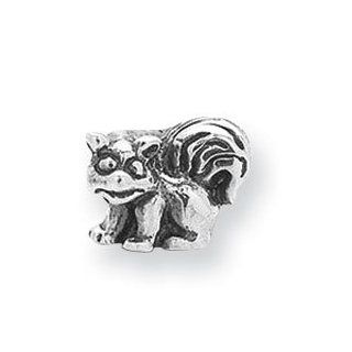 Sterling Silver Reflections Kids Raccoon Bead QRS733 Bead Charms Jewelry