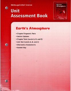 McDougal Littell Science Unit Assessment Book Grades 6 8 Earth's Atmosphere MCDOUGAL LITTEL 9780618406227 Books