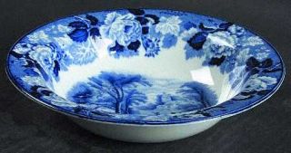 Enoch Wood & Sons English Scenery Blue (Blue Backs,Smooth) Rim Cereal Bowl, Fine