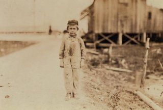 1911 child labor photo Joseph Velcich?, seven years old. Beginning to pick sh g6  