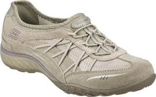 Womens Skechers Relaxed Fit Breathe Easy Weekender   Gray/Grey Slip on Shoes