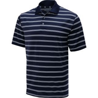 TOMMY ARMOUR Mens Striped Short Sleeve Golf Polo   Size Medium, Peacoat