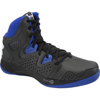 UNDER ARMOUR Mens Micro G Torch 2 Mid Basketball Shoes   Size 9, Black/royal