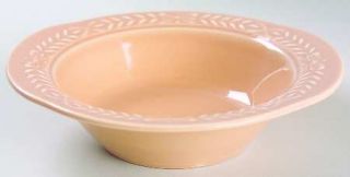 Universal China Laurella Coral Lugged Cereal Bowl, Fine China Dinnerware   Coral