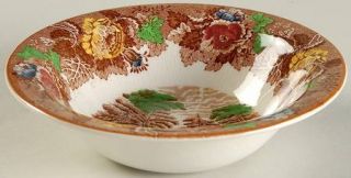 Enoch Wood & Sons English Scenery Light Brown/Multicolor Rim Cereal Bowl, Fine C