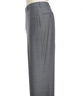Signature Year Round Plain Front Windowpane Trousers JoS. A. Bank