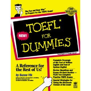 TOEFL For Dummies (For Dummies (Computer/Tech)) (9780764551222) Suzee Vlk Books