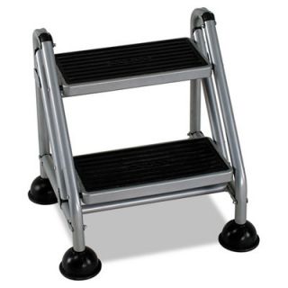 Rubbermaid Commercial 2 Step Folding Plastic Step Stool