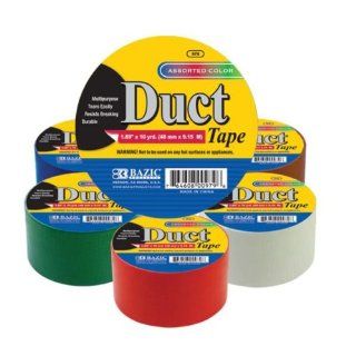 (Lot of 36) Bazic 1.89" X 10 Yard. Wholesale Duct Tape. Assorted Colored Duct Tape. Cheap Bulk lot of Colored Duct Tape for Crafts