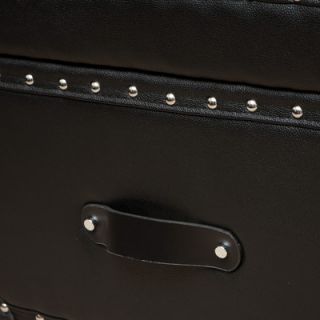 Home Loft Concept Nino Leather Storage Trunk Ottoman