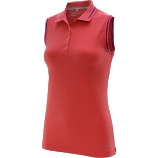 NIKE Womens Key Sleeveless Golf Polo   Size XS/Extra Small, Geranium